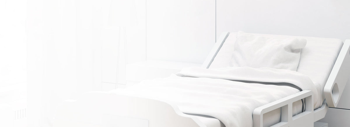 Healthcare linens in a patient room