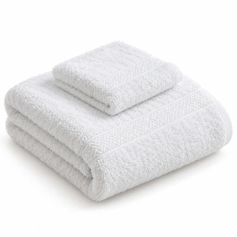 Excellence Collection Hotel Towels – 100% Cotton – Dobby Border