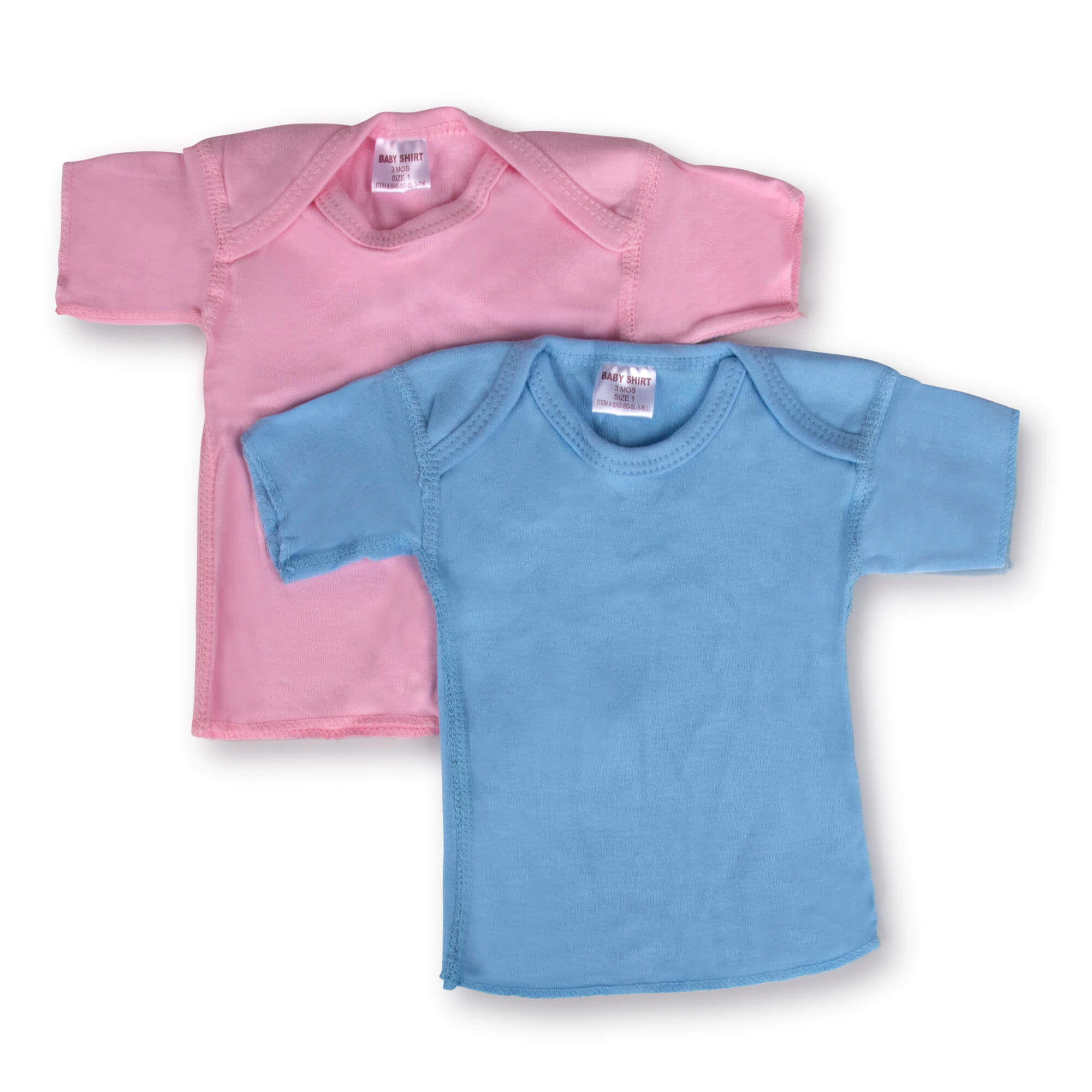 Slip-over Baby Shirts, Short Sleeve