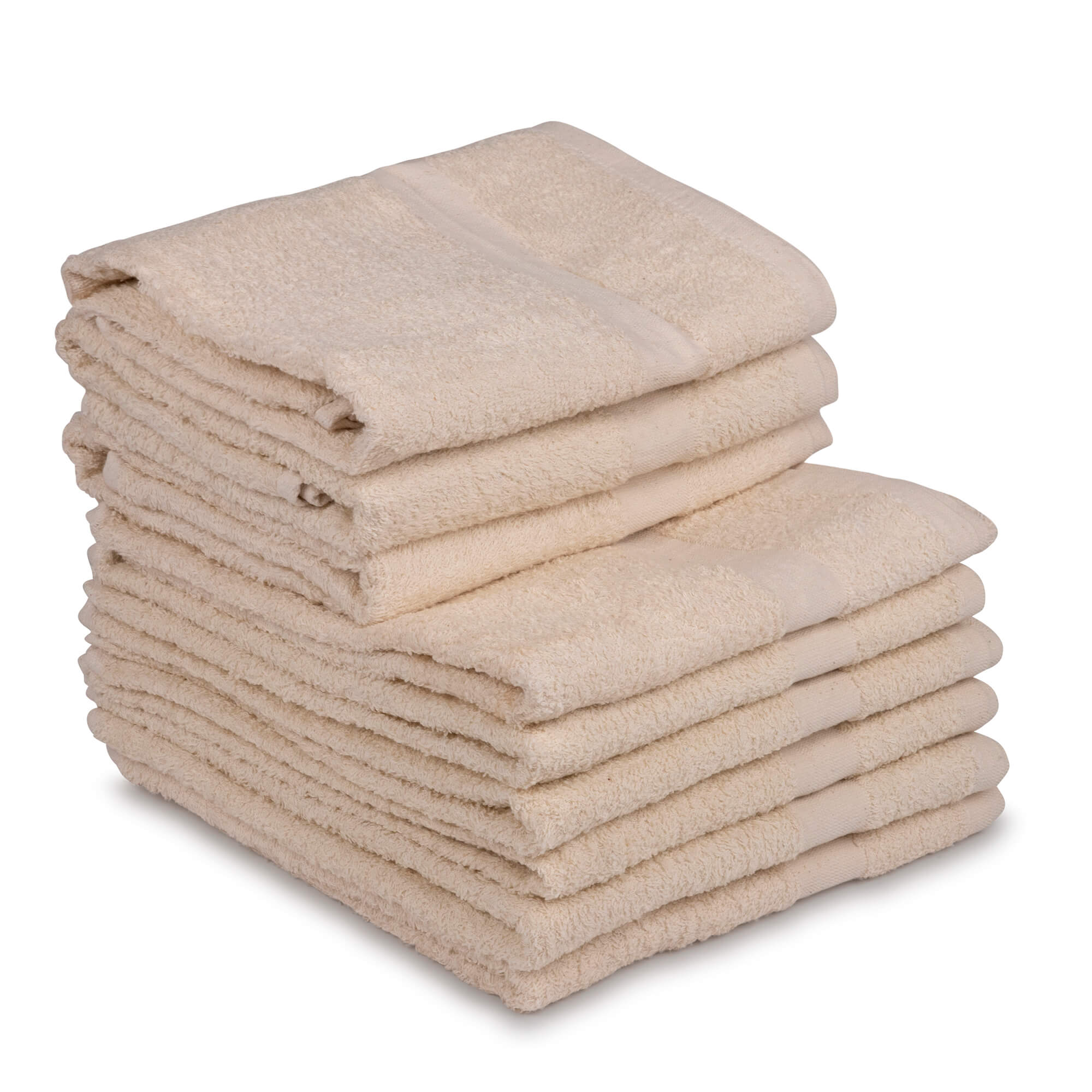 Colored Towels & Wash Cloths - 10 Single